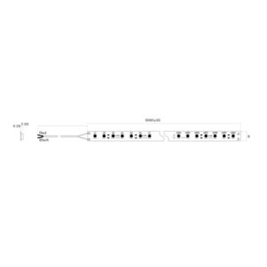 Ruban LED - 15W/m  3000K-4000K-6000K 24V - 5 mètres